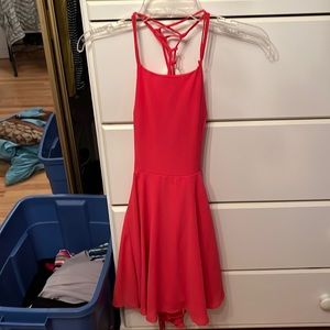 Lulus xs coral backless ladder dress